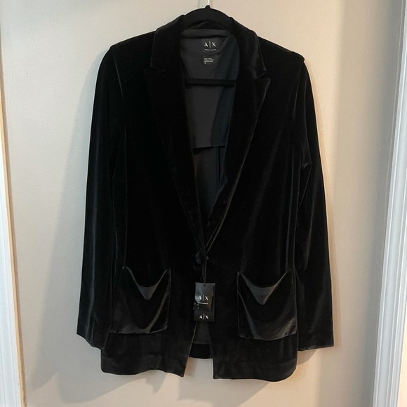 A/X Armani Exchange Jackets & Blazers - NWT A/X Armani Exchange Velvet Black Blazer